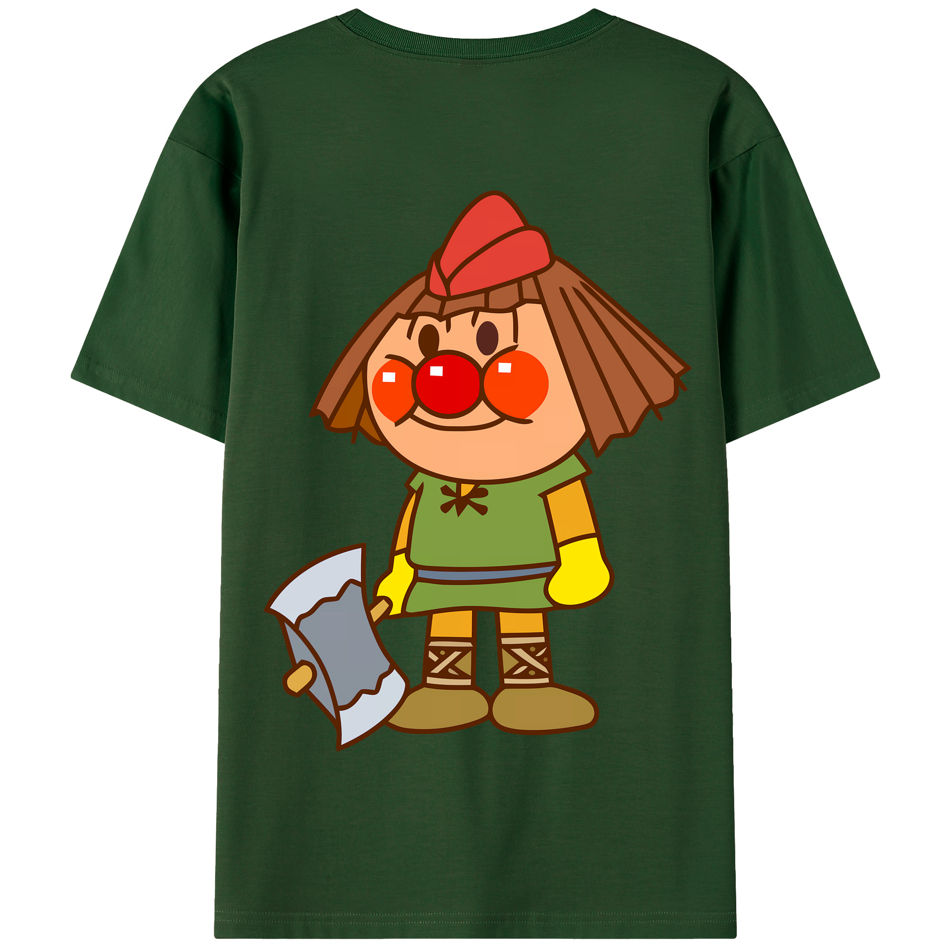 （画像用） アンパンマン Anpanman 綿100％半袖Tシャツ（背面プリント）
